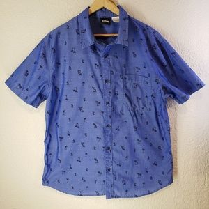 Disney Mickey Mouse short sleeve button down shirt